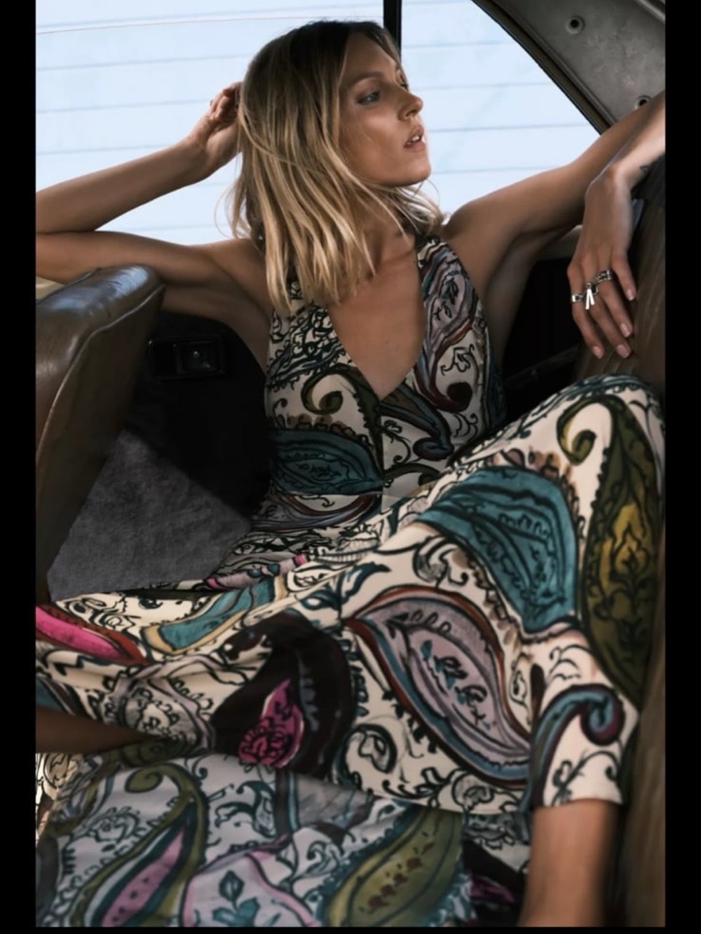 Zara Paisley Halter Maxi Dress in Multi Colors - Picture 5 of 15